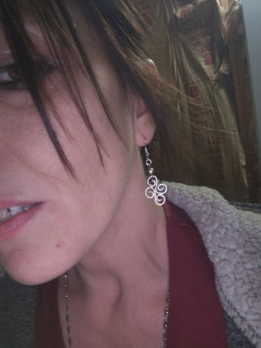 Handforged Elegant Swirl Earrings