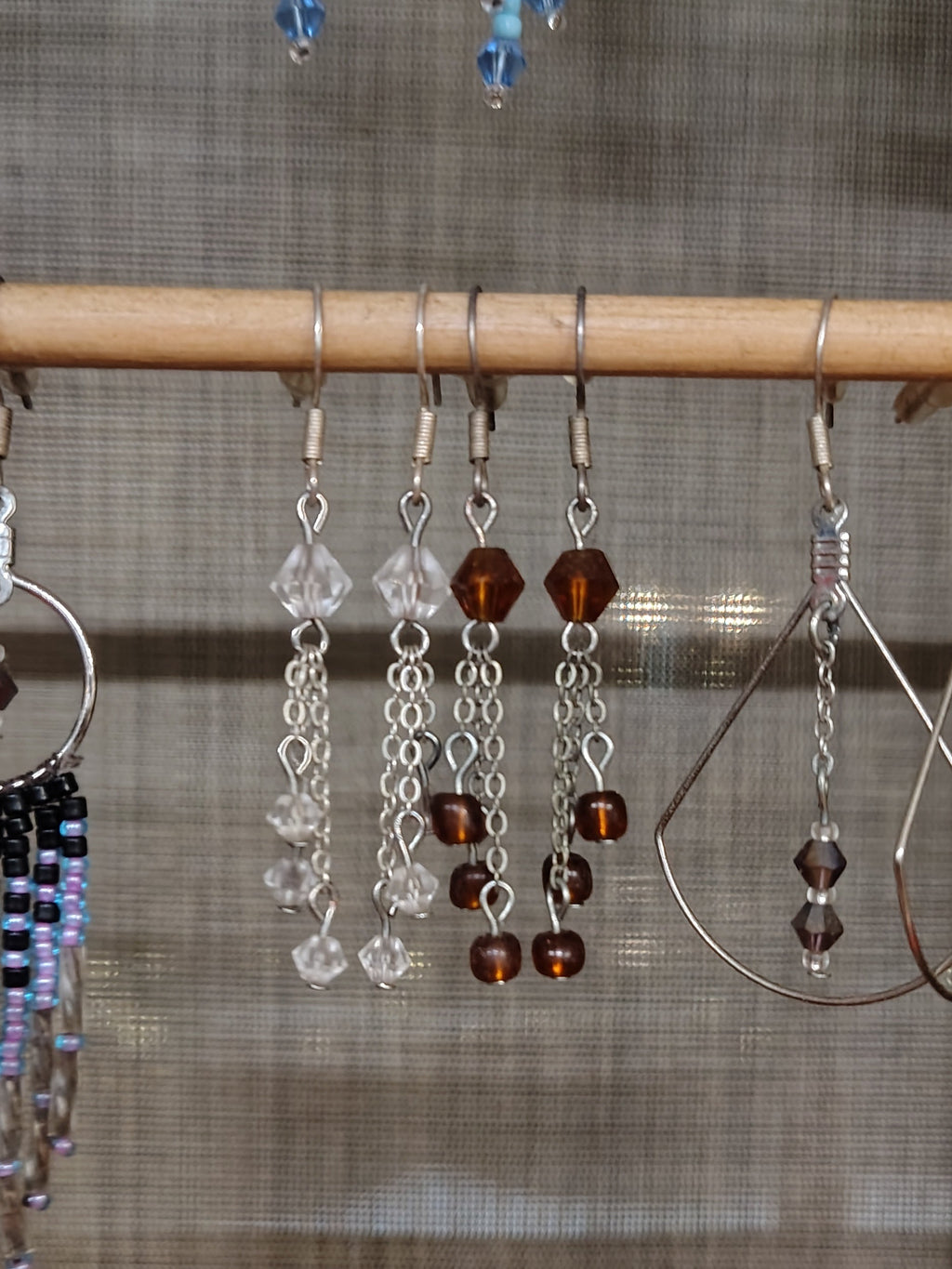 Bicone Crystal Chain Dangles